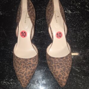 Bandolino Leopard Print Pointed-Toe Women’s Pumps - Brown